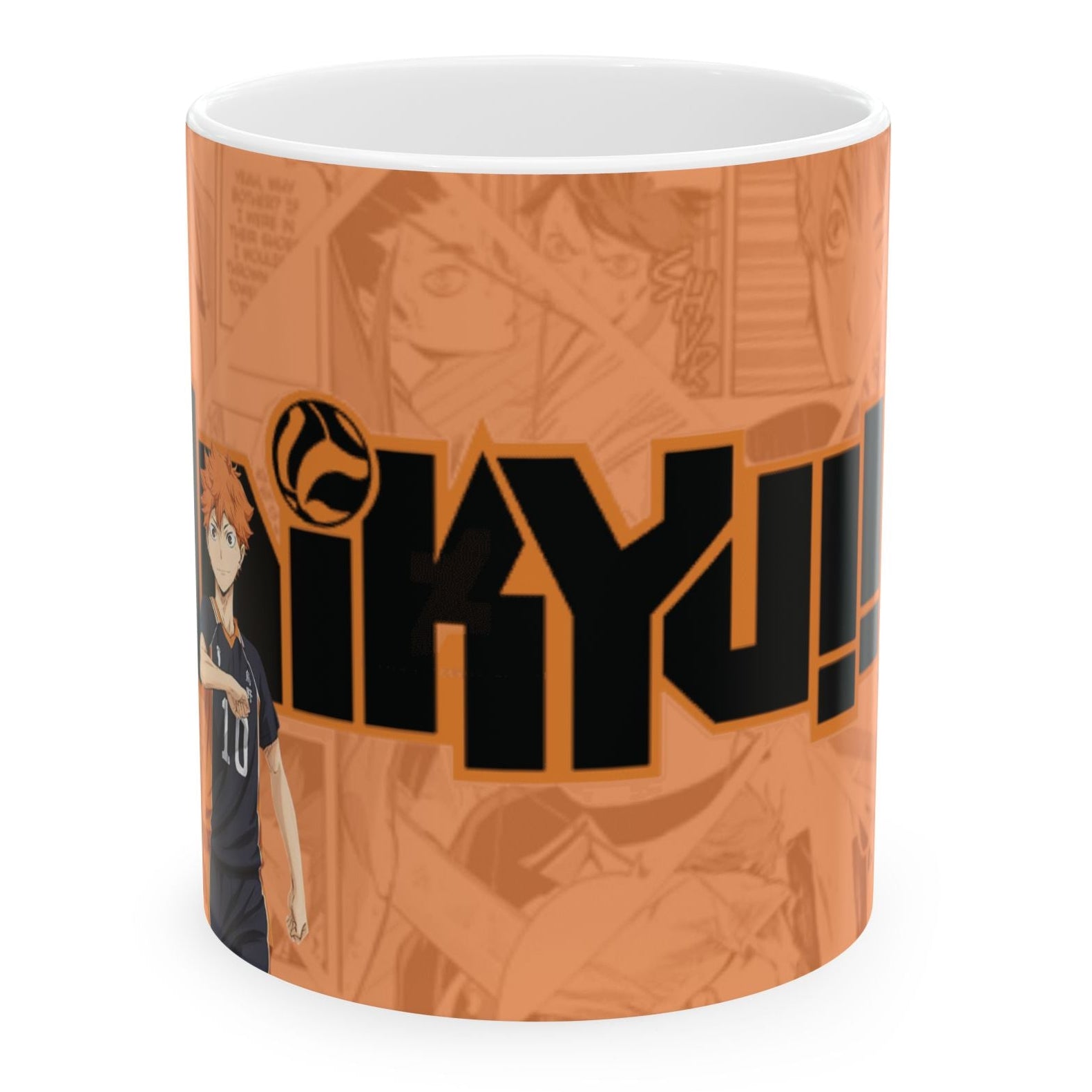 Haikyuu!! Orange Mug Featuring Hinata Shoyo | Anime Ceramic Cup